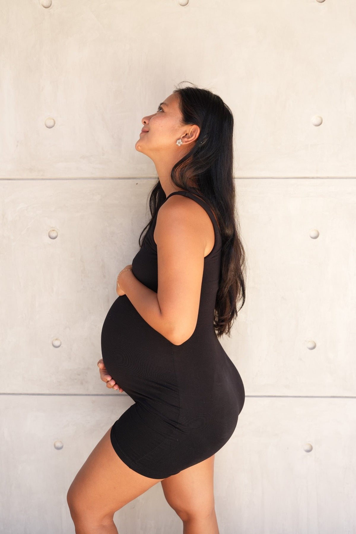 The Everyday Maternity Romper - Black
